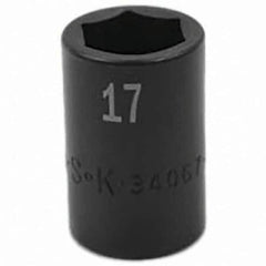 SK - Impact Socket - 1/2"DR 17MM IMPACT SOCKET - Eagle Tool & Supply