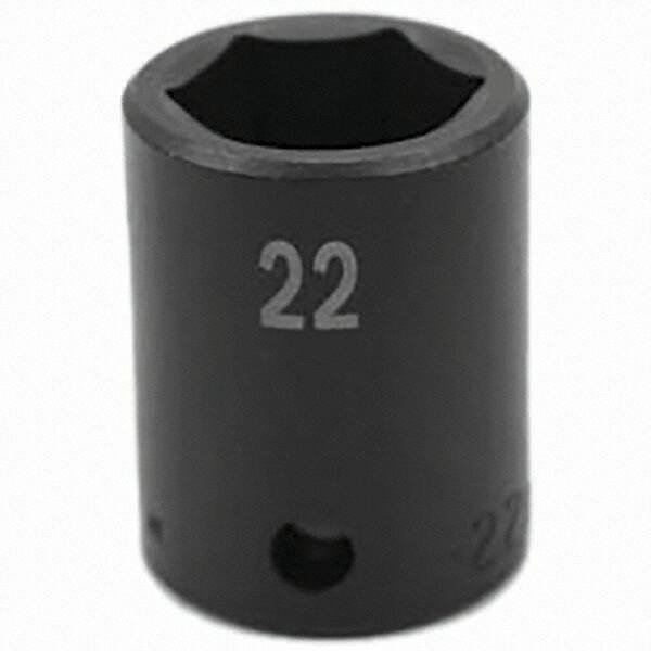 SK - Impact Socket - 1/2"DR 22MM IMPACT SOCKET - Eagle Tool & Supply