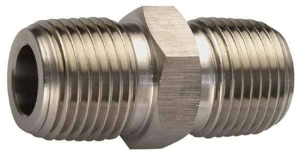 Ham-Let - 3/4" Internal Brass Hex Nipple - 3600 PSI, MNPT x MNPT - Eagle Tool & Supply