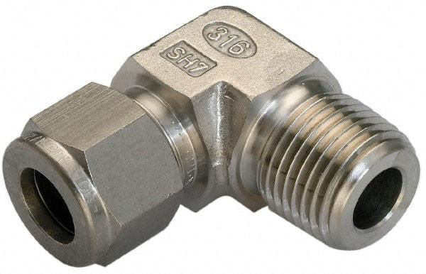 Ham-Let - 5/8" OD, Grade 316Stainless Steel Male Elbow - Comp x MNPT Ends - Eagle Tool & Supply