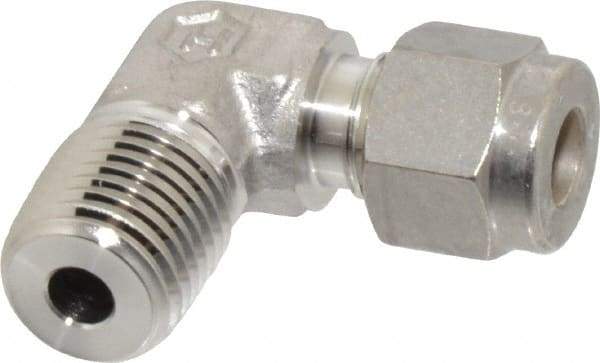 Ham-Let - 1/4" OD, Grade 316Stainless Steel Male Elbow - Comp x MNPT Ends - Eagle Tool & Supply