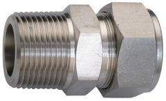 Ham-Let - 1" OD, Grade 316Stainless Steel Male Connector - Comp x MNPT Ends - Eagle Tool & Supply
