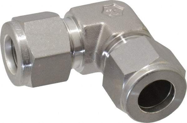 Ham-Let - 1/2" OD, Grade 316Stainless Steel Union Elbow - Comp x Comp Ends - Eagle Tool & Supply