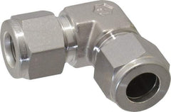 Ham-Let - 1/2" OD, Grade 316Stainless Steel Union Elbow - Comp x Comp Ends - Eagle Tool & Supply