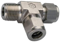 Ham-Let - 3/8" OD, Grade 316Stainless Steel Male Run Tee - Comp x MNPT x Comp Ends - Eagle Tool & Supply