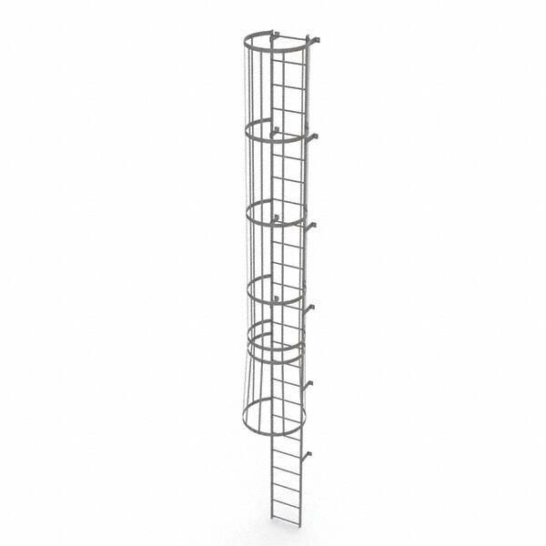 TRI-ARC - Rolling & Wall Mounted Ladders & Platforms Type: Fixed Ladder Style: Safety Cage - Eagle Tool & Supply