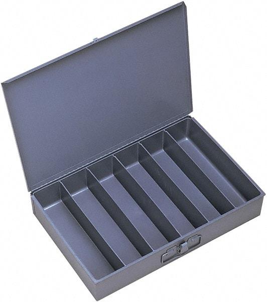 Durham - 18 Inches Wide x 3 Inches High x 12 Inches Deep Compartment Box - Steel , 6 Compartments - Eagle Tool & Supply