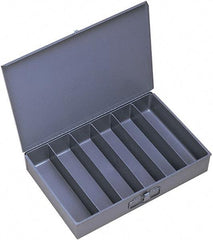 Durham - 18 Inches Wide x 3 Inches High x 12 Inches Deep Compartment Box - Steel , 6 Compartments - Eagle Tool & Supply
