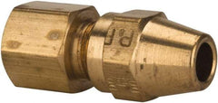 Parker - 1/2" OD, Brass Female Connector - 400 Max Working psi, -65 to 250°F, Comp x FNPT Ends - Eagle Tool & Supply