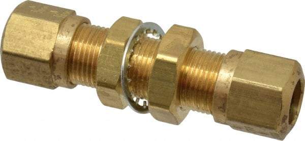 Parker - 3/8" OD, Brass Union - 150 Max Working psi, -40 to 200°F, Comp x Comp Ends - Eagle Tool & Supply
