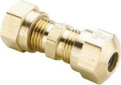 Parker - 3/8" OD, Brass Union - 150 Max Working psi, -40 to 200°F, Comp x Comp Ends - Eagle Tool & Supply