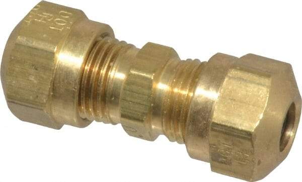 Parker - 1/4" OD, Brass Union - 150 Max Working psi, -40 to 200°F, Comp x Comp Ends - Eagle Tool & Supply