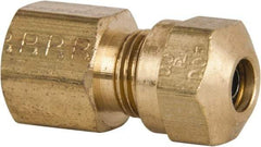 Parker - 1/4" OD, Brass Female Connector - 150 Max Working psi, -40 to 200°F, Comp x FNPT Ends - Eagle Tool & Supply