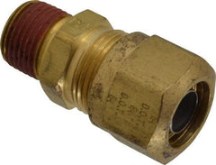 Parker - 5/8" OD, Brass Male Connector - 150 Max Working psi, -40 to 200°F, Comp x MNPT Ends - Eagle Tool & Supply