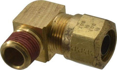 Parker - 5/8" OD, Brass Male Elbow - 150 Max Working psi, -40 to 200°F, Comp x MNPT Ends - Eagle Tool & Supply