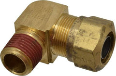 Parker - 3/4" OD, Brass Male Elbow - 150 Max Working psi, -40 to 200°F, Comp x MNPT Ends - Eagle Tool & Supply