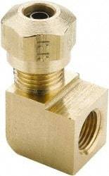 Parker - 3/8" OD, Brass Female Elbow - 150 Max Working psi, -40 to 200°F, Comp x FNPT Ends - Eagle Tool & Supply