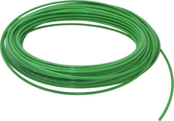 Coilhose Pneumatics - 3/32" ID x 5/32" OD, 0.32" Wall Thickness, 100' Long, Nylon 11 Tube - Green, 150 Max psi - Eagle Tool & Supply