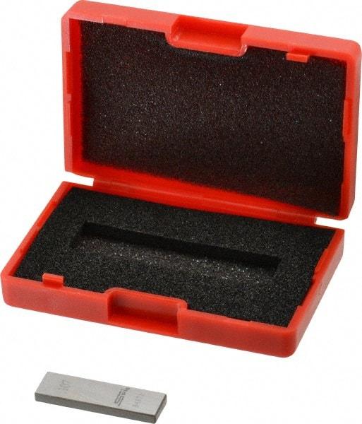 SPI - 0.107" Rectangular Steel Gage Block - Accuracy Grade AS-1, Includes NIST Traceability Certification - Eagle Tool & Supply