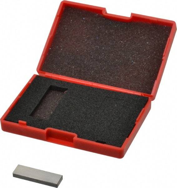 SPI - 0.138" Rectangular Steel Gage Block - Accuracy Grade AS-1, Includes NIST Traceability Certification - Eagle Tool & Supply