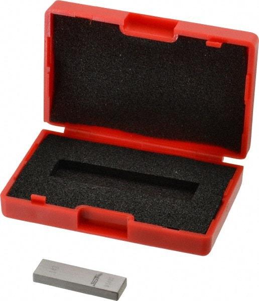 SPI - 0.142" Rectangular Steel Gage Block - Accuracy Grade AS-1, Includes NIST Traceability Certification - Eagle Tool & Supply