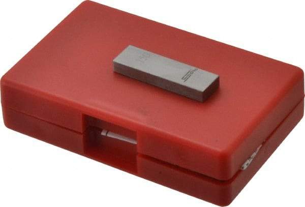 SPI - 0.15" Rectangular Steel Gage Block - Accuracy Grade AS-1, Includes NIST Traceability Certification - Eagle Tool & Supply