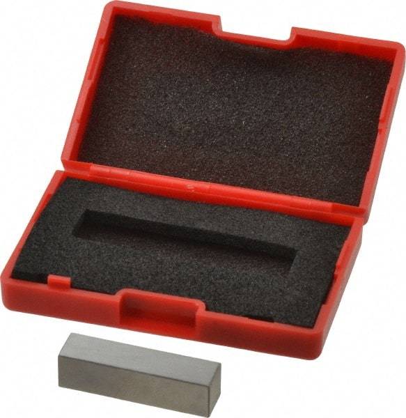 SPI - 0.35" Rectangular Steel Gage Block - Accuracy Grade AS-1, Includes NIST Traceability Certification - Eagle Tool & Supply