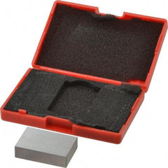 SPI - 0.9" Rectangular Steel Gage Block - Accuracy Grade AS-1, Includes NIST Traceability Certification - Eagle Tool & Supply