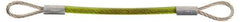 Jergens - 20" Long, Stainless Steel Cable Loop & Loop End, Quick Release Pin Lanyard - 1/16" Cable Diam, Nylon Cable - Eagle Tool & Supply