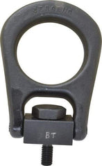 Jergens - 2,500 Lb Load Capacity Forged Center Pull Hoist Ring - 28 Ft/Lb Torque, 1/2 - 13 Thread, Alloy Steel - Eagle Tool & Supply