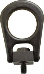 Jergens - 4,000 Lb Load Capacity Forged Center Pull Hoist Ring - 60 Ft/Lb Torque, 5/8 - 11 Thread, Alloy Steel - Eagle Tool & Supply