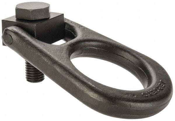 Jergens - 5,000 Lb Load Capacity Forged Center Pull Hoist Ring - 100 Ft/Lb Torque, 3/4 - 10 Thread, Alloy Steel - Eagle Tool & Supply