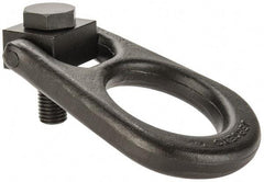 Jergens - 5,000 Lb Load Capacity Forged Center Pull Hoist Ring - 100 Ft/Lb Torque, 3/4 - 10 Thread, Alloy Steel - Eagle Tool & Supply