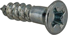 Value Collection - #5, 1/2" OAL, Phillips Drive, Flat Head Wood Screw - Zinc Plated Steel, Grade 2 - Eagle Tool & Supply