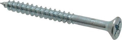 Value Collection - #8, 1-3/4" OAL, Phillips Drive, Flat Head Wood Screw - Zinc Plated Steel, Grade 2 - Eagle Tool & Supply