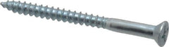 Value Collection - #8, 2" OAL, Phillips Drive, Flat Head Wood Screw - Zinc Plated Steel, Grade 2 - Eagle Tool & Supply