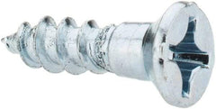 Value Collection - #10, 3/4" OAL, Phillips Drive, Flat Head Wood Screw - ASME B18.6.1, Zinc Plated Steel, Grade 2 - Eagle Tool & Supply