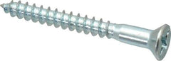Value Collection - #10, 1-3/4" OAL, Phillips Drive, Flat Head Wood Screw - ASME B18.6.1, Zinc Plated Steel, Grade 2 - Eagle Tool & Supply