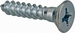 Value Collection - #14, 1-1/4" OAL, Phillips Drive, Flat Head Wood Screw - ASME B18.6.1, Zinc Plated Steel, Grade 2 - Eagle Tool & Supply