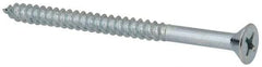 Value Collection - #14, 3-1/2" OAL, Phillips Drive, Flat Head Wood Screw - ASME B18.6.1, Zinc Plated Steel, Grade 2 - Eagle Tool & Supply