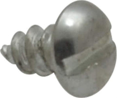 Value Collection - #6 Pan Head Slotted Sheet Metal Screw - Steel, 1/4" Length Under Head, AISI 1016, ASME B18.6.3, ASME B18.6.4 & SAE J933, Grade 1016-1024 - Eagle Tool & Supply