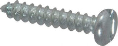 Value Collection - #6 Pan Head Slotted Sheet Metal Screw - Steel, 3/4" Length Under Head, AISI 1016, ASME B18.6.3, ASME B18.6.4 & SAE J933, Grade 1016-1024 - Eagle Tool & Supply