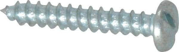 Value Collection - #6 Pan Head Slotted Sheet Metal Screw - Steel, 7/8" Length Under Head, AISI 1016, ASME B18.6.3, ASME B18.6.4 & SAE J933, Grade 1016-1024 - Eagle Tool & Supply