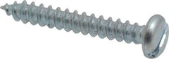 Value Collection - #6 Pan Head Slotted Sheet Metal Screw - Steel, 1" Length Under Head, Grade 2 - Eagle Tool & Supply