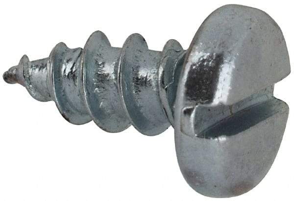 Value Collection - #8 Pan Head Slotted Sheet Metal Screw - Steel, 3/8" Length Under Head, Grade 2 - Eagle Tool & Supply