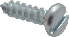 Value Collection - #8 Pan Head Slotted Sheet Metal Screw - Steel, 5/8" Length Under Head, Grade 2 - Eagle Tool & Supply