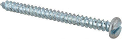 Value Collection - #8 Pan Head Slotted Sheet Metal Screw - Steel, 2" Length Under Head, Grade 2 - Eagle Tool & Supply