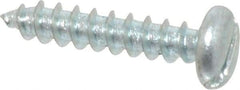 Value Collection - #10 Pan Head Slotted Sheet Metal Screw - Steel, 1" Length Under Head, Grade 2 - Eagle Tool & Supply