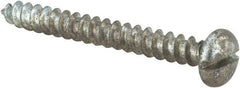 Value Collection - #10 Pan Head Slotted Sheet Metal Screw - Steel, 1-3/4" Length Under Head, Grade 2 - Eagle Tool & Supply
