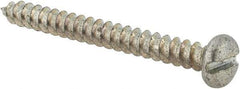 Value Collection - #10 Pan Head Slotted Sheet Metal Screw - Steel, 2" Length Under Head, Grade 2 - Eagle Tool & Supply
